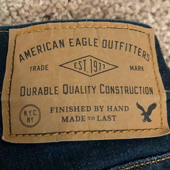 American Eagle Slim Straight Jeans [30x32] Dark Blue extreme flex - Picture 7 of 7